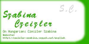 szabina czeizler business card